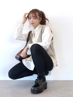 「ブーツイン」｜「アイテム（その他）」を使った、Harukaさん（レディース・158cm）の夏コーディネート