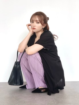 「羽織り」｜「アイテム（その他）」を使った、Harukaさん（レディース・158cm）の夏コーディネート