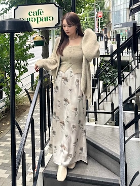 「アイテム（アクセサリー）」を使った、Harukaさん（レディース・158cm）の秋コーディネート