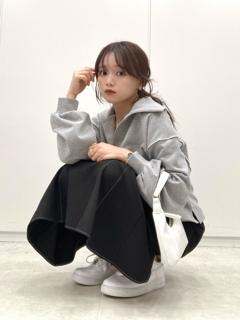 スカート Haruka HARUKA DESIGN】サテンスカート ｜ ロング サテンスカート