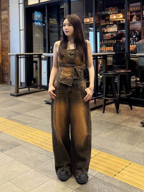 SLY LAYERED STRAIGHT パンツ セール】LAYERED STRAIGHT PT レイヤード ストレート パンツ