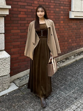 「アイテム（アクセサリー）」を使った、Harukaさん（レディース・158cm・20代）の秋コーディネート