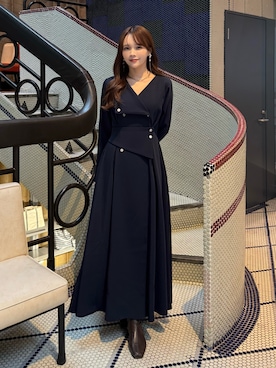 「アイテム（ワンピース/ドレス）」を使った、Harukaさん（レディース・158cm）の秋コーディネート