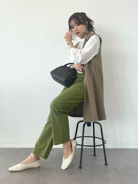 「シンフルコーデ」｜「アイテム（その他）」を使った、Harukaさん（レディース・158cm）の春コーディネート