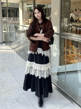 「Adoon plain（アドーンプレーン）のアイテム」を使った、Harukaさん（レディース・158cm）の秋コーディネート