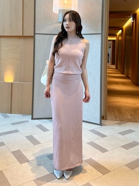 「Elishe（エリシェ）のアイテム」を使った、Harukaさん（レディース・158cm）の夏コーディネート
