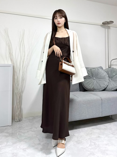 kobinai ドレス ワンピース ニアナ niana 2wayスナップボタンシフォンワンピースパーティー