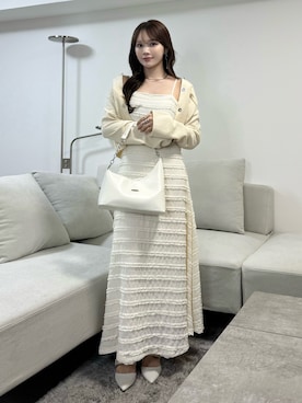 「アイテム（ブラジャー）」を使った、Harukaさん（レディース・158cm）の春コーディネート