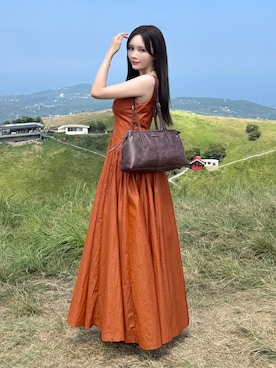 「アイテム（チョーカー）」を使った、Harukaさん（レディース・158cm）の夏コーディネート