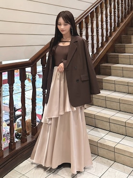 「アイテム（その他）」を使った、Harukaさん（レディース・158cm）の秋コーディネート