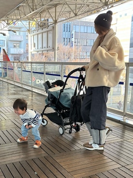 「夢展望（ユメテンボウ）のアイテム（ジャケット/アウター）」を使った、美優さん（レディース・168cm）の冬コーディネート