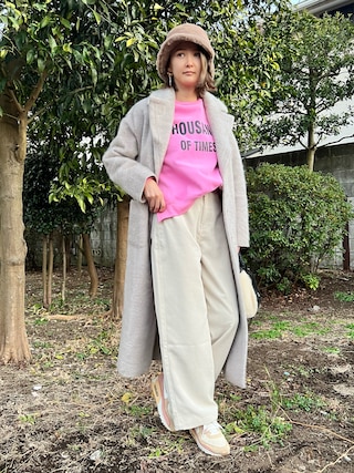 Ameri（アメリ）の「BLANKET LIKE FAKE MOUTON COAT（ムートンコート