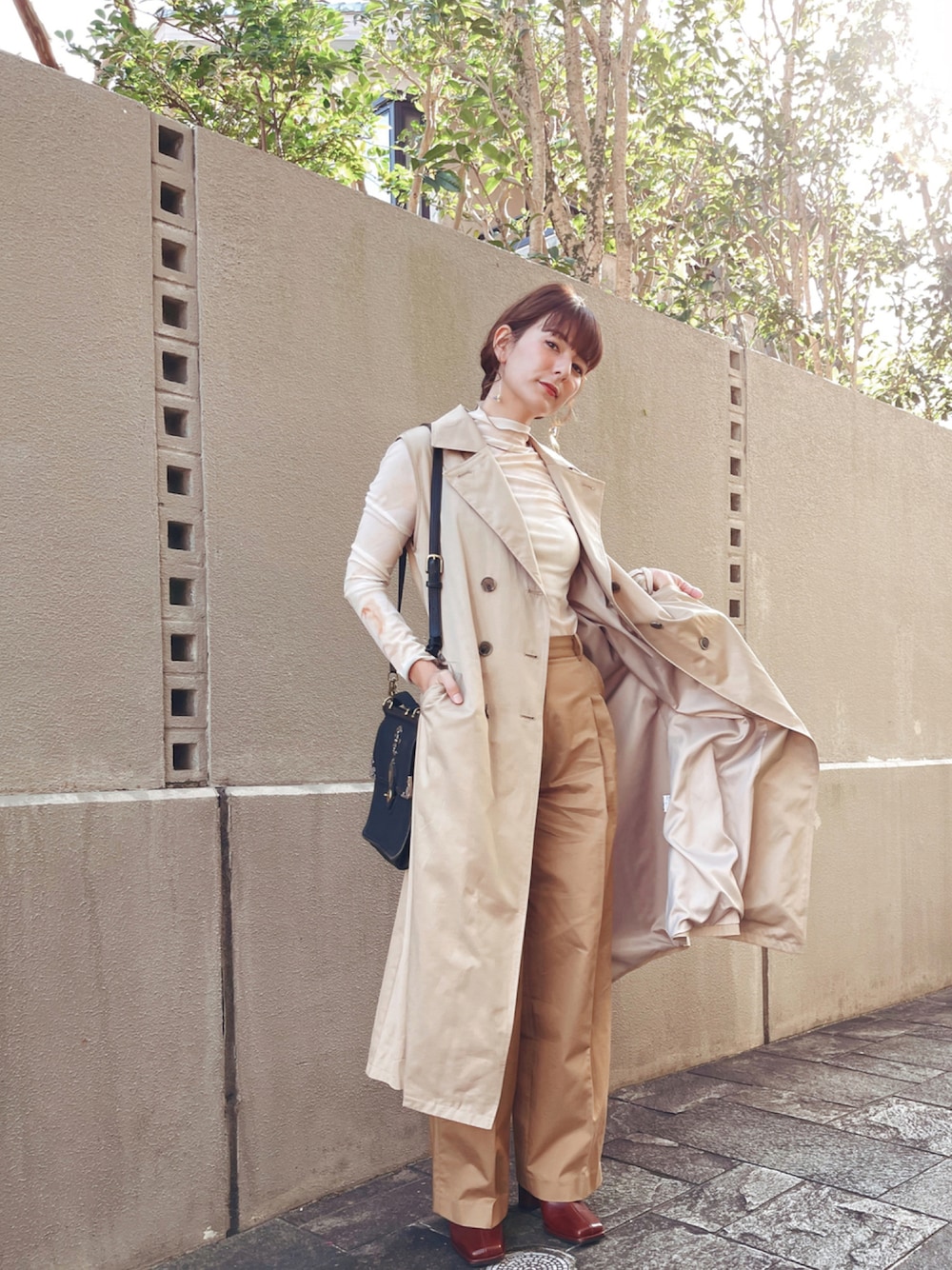 Ameri（アメリ）の「4WAY SHEER DOCKING TRENCH（トレンチコート