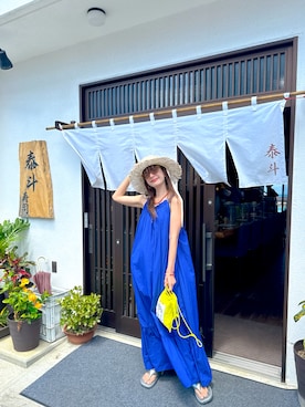 「アイテム（サンダル）」を使った、スザンヌさん（レディース・165cm・30代）の夏コーディネート