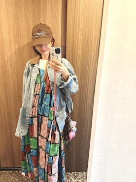 「Freada（フリーダ）のアイテム」を使った、スザンヌさん（レディース・165cm）の夏コーディネート
