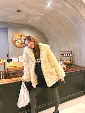 「Ameri（アメリ）のアイテム」を使った、スザンヌさん（レディース・165cm）の冬コーディネート