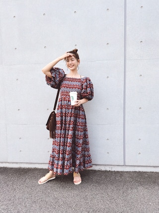 【AMERI】MEDI REBECCA OFF SHOULDER COLOR Ameri（アメリ）の「MEDI REBECCA OFF SHOULDER DRESS（ワンピース