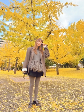 スザンヌさん（レディース・165cm）の冬コーディネート