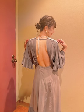 「アイテム（サンダル）」を使った、スザンヌさん（レディース・165cm・30代）の秋コーディネート