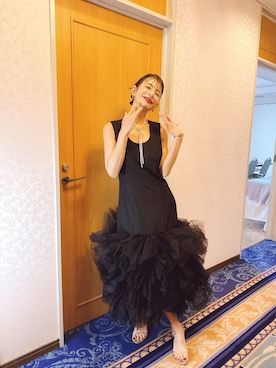 「アイテム（ワンピース/ドレス）」を使った、スザンヌさん（レディース・165cm）の冬コーディネート