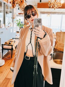 Ｋ様Ameri ESSENTIAL CURVE COLLAR JACKET XS セール】ESSENTIAL CURVE COLLAR JACKET（ノーカラージャケット