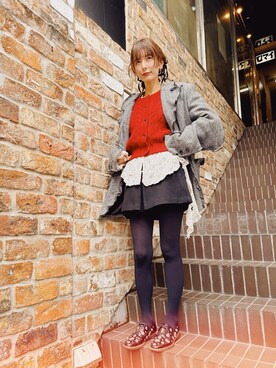 スザンヌさん（レディース・165cm）の冬コーディネート