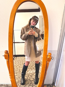 「アイテム（テーラードジャケット）」を使った、スザンヌさん（レディース・165cm・30代）の秋コーディネート