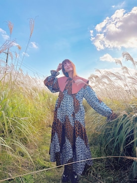 「アイテム（ワンピース/ドレス）」を使った、スザンヌさん（レディース・165cm・30代）の秋コーディネート