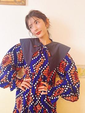 「アイテム（ワンピース/ドレス）」を使った、スザンヌさん（レディース・165cm・30代）の秋コーディネート