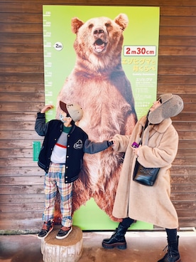 「息子コーデ」｜「アイテム（ジャケット/アウター）」を使った、スザンヌさん（レディース・165cm）の冬コーディネート