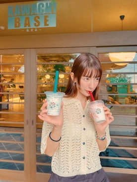 「アイテム（チノパンツ）」を使った、スザンヌさん（レディース・165cm）の秋コーディネート
