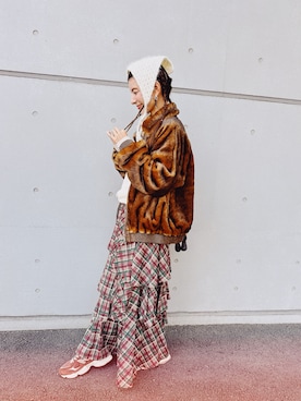 スザンヌさん（レディース・165cm）の冬コーディネート