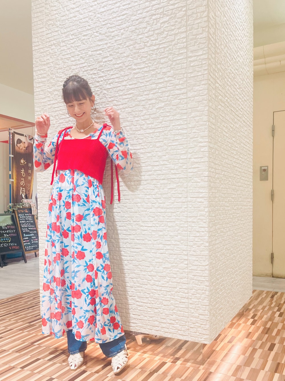 FUMIE TANAKAのアイテムを使った「花柄」の人気ファッション