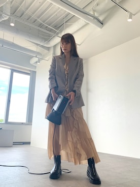 「Serene ce cool（セレンセクール）のアイテム」を使った、スザンヌさん（レディース・165cm）の秋コーディネート