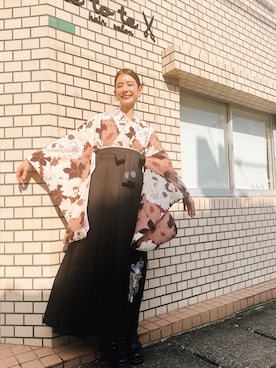 「Ameri（アメリ）のアイテム（シューズ）」を使った、スザンヌさん（レディース・165cm）の春コーディネート