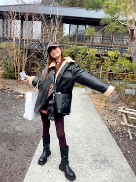 スザンヌさん（レディース・165cm）の冬コーディネート