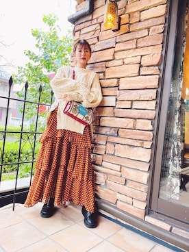 「Serene ce cool（セレンセクール）のアイテム」を使った、スザンヌさん（レディース・165cm）の秋コーディネート