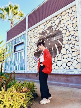 「MSGM（エムエスジーエム）のアイテム」を使った、スザンヌさん（レディース・165cm）の秋コーディネート