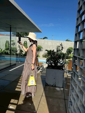 「アイテム（サンダル）」を使った、スザンヌさん（レディース・165cm・30代）の夏コーディネート