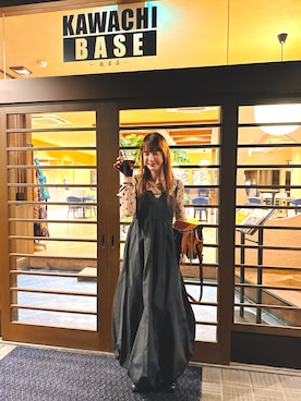 「アイテム（ワンピース/ドレス）」を使った、スザンヌさん（レディース・165cm）の秋コーディネート