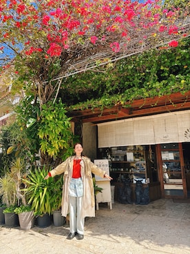 「Ameri（アメリ）のアイテム」を使った、スザンヌさん（レディース・165cm）の春コーディネート