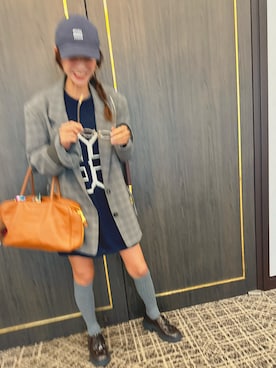 「アイテム（ワンピース/ドレス）」を使った、スザンヌさん（レディース・165cm）の秋コーディネート