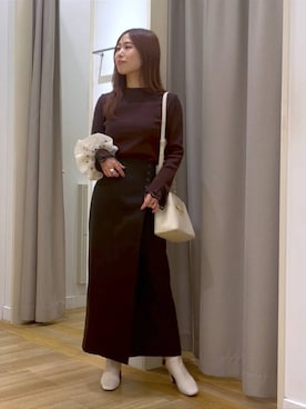 「撥水」｜小西皐さん（レディース・162cm）の秋コーディネート