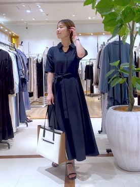 「Andemiu（アンデミュウ）のアイテム」を使った、小西皐さん（レディース・161cm）の夏コーディネート
