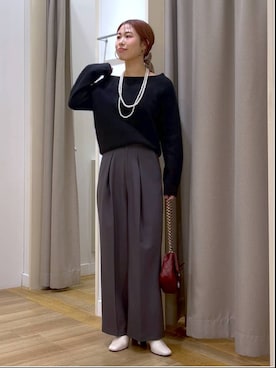 小西皐さん（レディース・162cm）の冬コーディネート