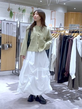 小西皐さん（レディース・161cm）の秋コーディネート