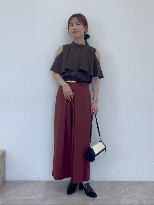 ブラウス シャツ 2WAYスリットブラウス577729 レディース Andemiu ブラウス シャツ 2WAYスリットブラウス577729
