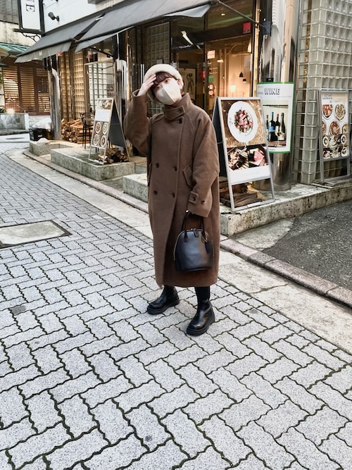 Ray BEAMS スタンドカラー ロングコート ブラウン レイ ビームス Ray BEAMS（レイビームス）の「Ray BEAMS / スタンドカラー