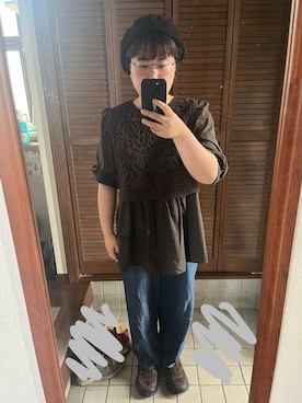 「Spick & Span（スピックアンドスパン）のアイテム（シャツ/ブラウス）」を使った、MAGOさん（レディース・156cm）の秋コーディネート