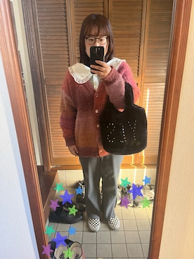 「マイベストコーデ2023」｜「アイテム（スリッポン）」を使った、MAGOさん（レディース・156cm）の冬コーディネート
